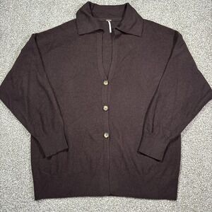 Free People Swim Too Deep Slouchy Cashmere Cardigan-M-$298 A648